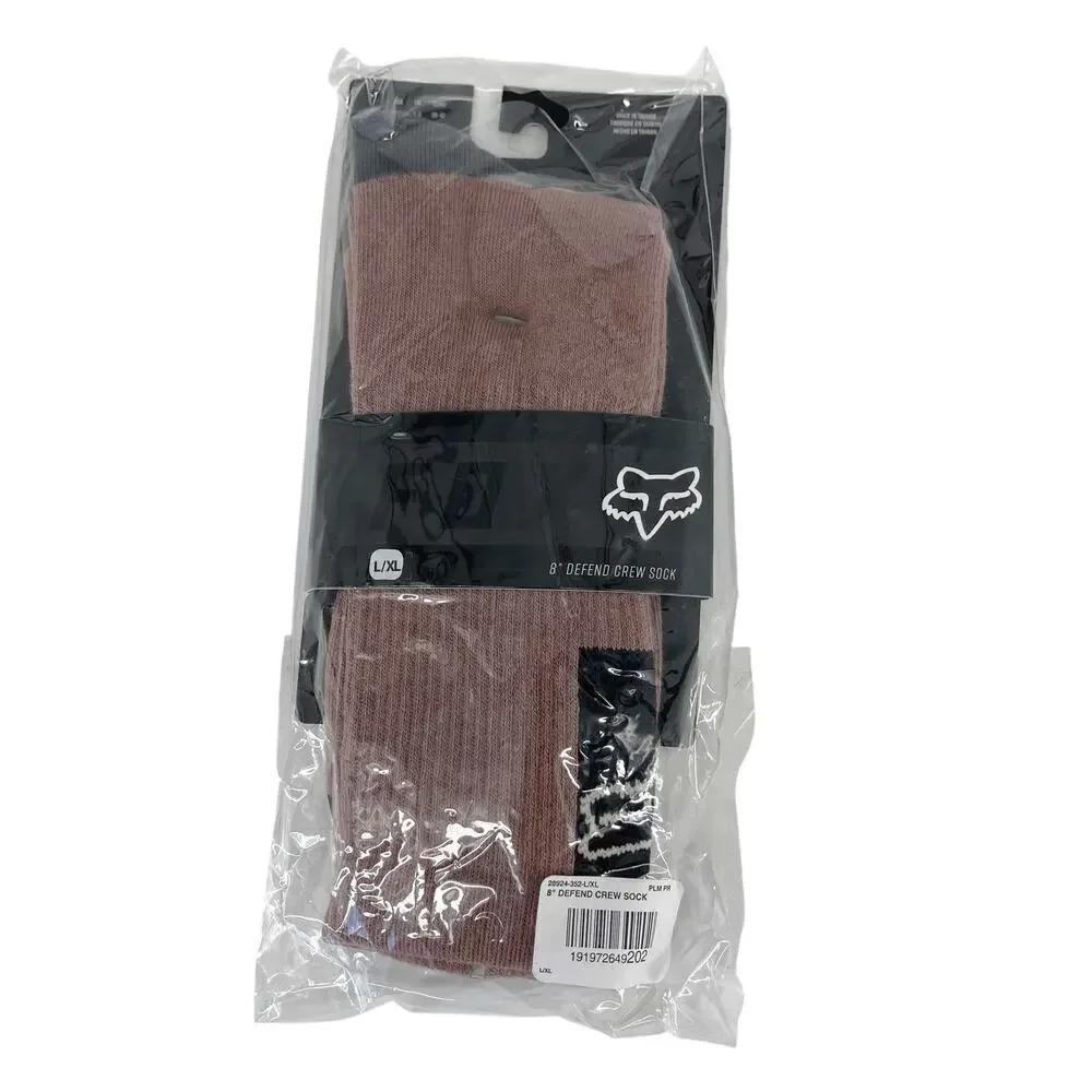 Fox Racing 8 Inch Defend Crew Sock in Plum Perfect Mens Size L / XL NWT